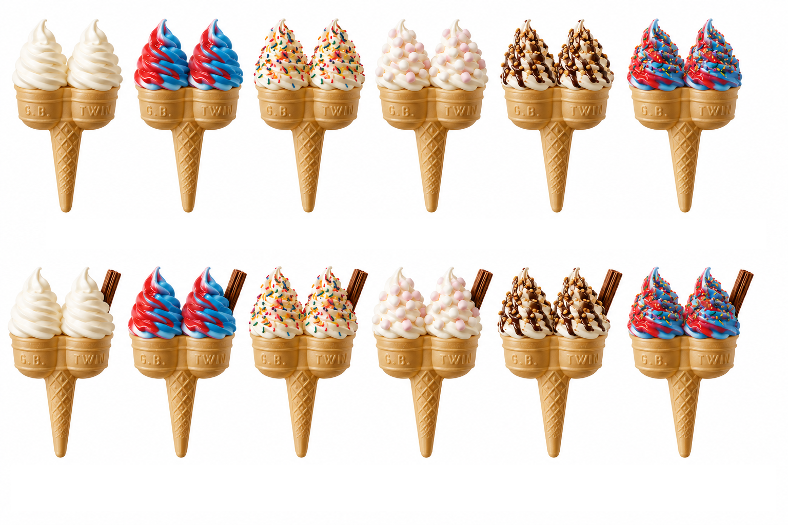 The Cool Catering Company Twin Ice Cream Cones